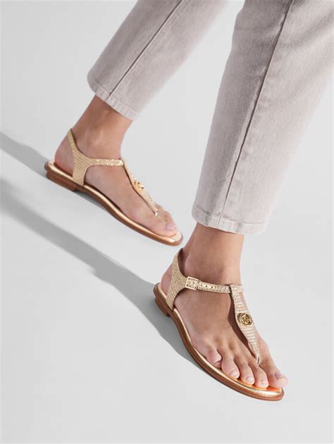 michael kors sandalen mallory thong|Michael Kors heeled sandals.